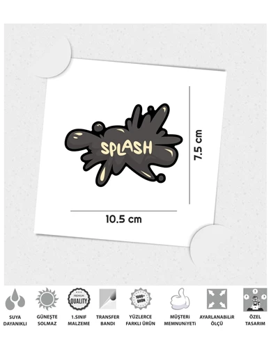 Needion - Splash Çizgi Roman Efekti Sticker Çınar Extreme 