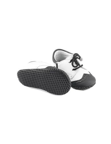 Needion - Spor Deri Bebek Ayakkabısı Siyah