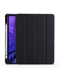 Needion - Teleplus Apple iPad Pro 11 2020 Kılıf Tri Folding Smart Cover Standlı Kalemlikli Kapak  Siyah