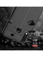 Needion - Teleplus Asus ZenFone 5 (ZE620KL) Deri Dokulu Silikon Kılıf  Nano Ekran Koruyucu  Siyah