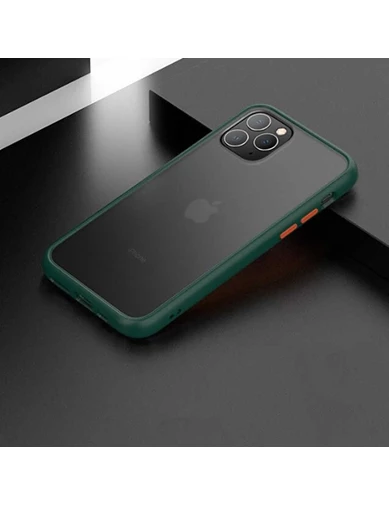 Needion - Teleplus Benks iPhone 11 Pro Max Kılıf Mat Sert Korumalı Tank Silikon   Nano Ekran Koruyucu
