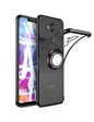 Needion - Teleplus Huawei Mate 20 Lite Lazer Yüzüklü Silikon Kılıf   Nano Ekran Koruyucu Siyah