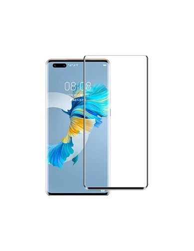 Needion - Teleplus Huawei Mate 40 Pro Kılıf Lüks Mat Silikon   Tam Kapatan Ekran Koruyucu