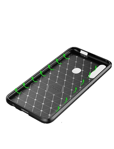 Needion - Teleplus Huawei P Smart Z Kılıf Negro Karbon Desenli Silikon 