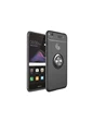Needion - Teleplus Huawei P10 Lite Ravel Yüzüklü Silikon Kılıf   Nano Ekran Koruyucu Siyah
