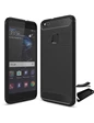 Needion - Teleplus Huawei P10 Özel Karbon ve Silikonlu Kılıf  Siyah