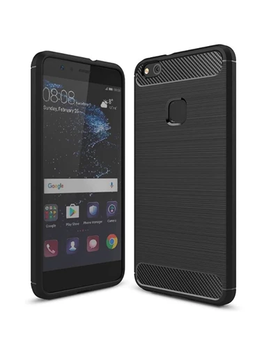 Needion - Teleplus Huawei P10 Plus Özel Karbon ve Silikonlu Kılıf 