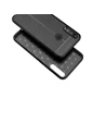 Needion - Teleplus Huawei P40 Lite E Kılıf Deri Dokulu Silikon   Nano Ekran Koruyucu Siyah