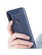 Needion - Teleplus Huawei Y6P Kılıf Deri Dokulu Silikon  Siyah