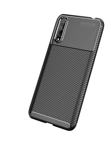 Needion - Teleplus Huawei Y8p Kılıf Negro Karbon Silikon 