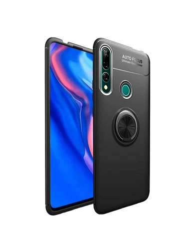Needion - Teleplus Huawei Y9 Prime 2019 Kılıf Ravel Yüzüklü Silikon 