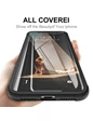 Needion - Teleplus iPhone 11 Kılıf 360 Ön Arka Cam Darbe Korumalı Silikon  Siyah