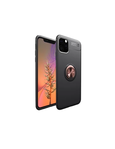Needion - Teleplus iPhone 11 Kılıf Ravel Yüzüklü Silikon   Nano Ekran Koruyucu