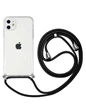 Needion - Teleplus iPhone 11 Kılıf X-rop Askılı Darbe Korumalı Silikon  Siyah