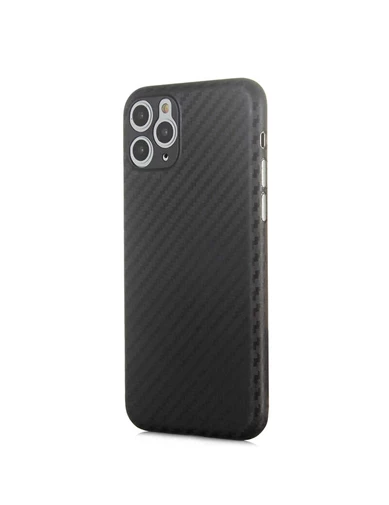 Needion - Teleplus iPhone 11 Pro Kılıf Karbon PP Silikon   Nano Ekran Koruyucu