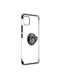 Needion - Teleplus iPhone 11 Pro Kılıf Lüks Lazer Yüzüklü Silikon   Tam Kapatan Cam Siyah