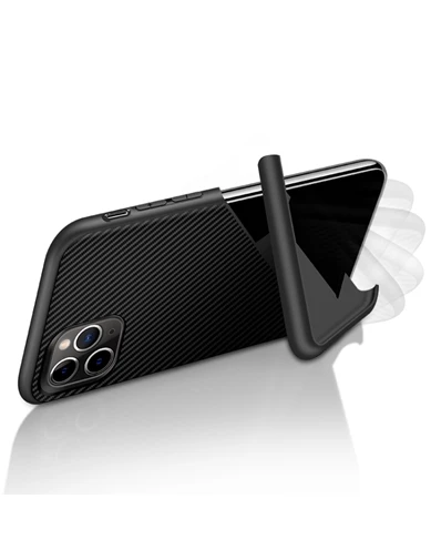 Needion - Teleplus iPhone 11 Pro Max Kılıf Standlı Slim Silikon 