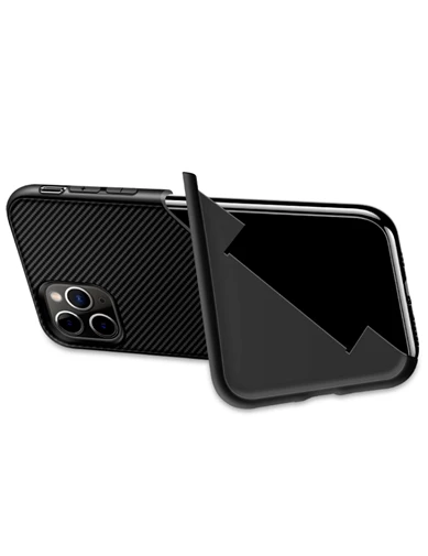 Needion - Teleplus iPhone 11 Pro Max Kılıf Standlı Slim Silikon 