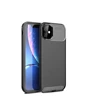 Needion - Teleplus iPhone 12 Kılıf Negro Karbon Silikon   Nano Ekran Koruyucu Siyah