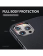 Needion - Teleplus iPhone 12 Kılıf Wiwu Sand Stone Suni Deri Shockproof Tank Kapak  Kırmızı