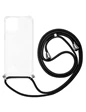 Needion - Teleplus iPhone 12 Kılıf X-rop Askılı Darbe Korumalı Silikon  Siyah