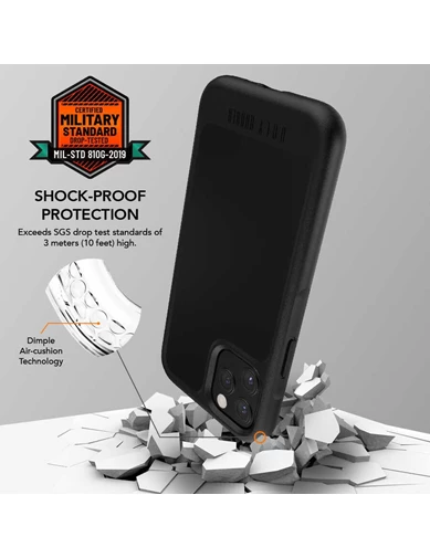 Needion - Teleplus iPhone 12 Pro Max Kılıf UR Pure Ugly Rubber Hibrit Shockproof Tank Kapak 