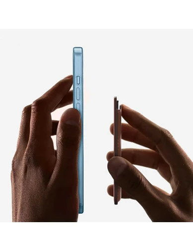 Needion - Teleplus iPhone 13 Kılıf Wiwu Manyetik Kristal Wiriless Destekli Sert Kapak Silikon 