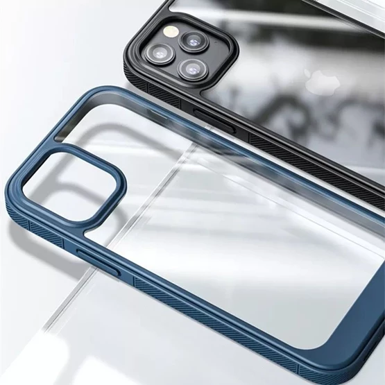 Needion - Teleplus iPhone 13 Pro Max Kılıf Hybrid Bumper Shockproof Silikon 