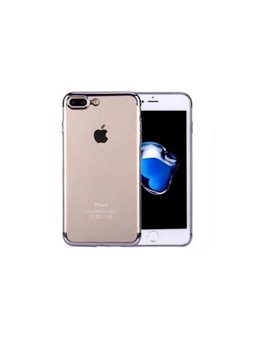 Needion - Teleplus iPhone 7 Plus Kenarı Renkli Desenli Silikon Kılıf 