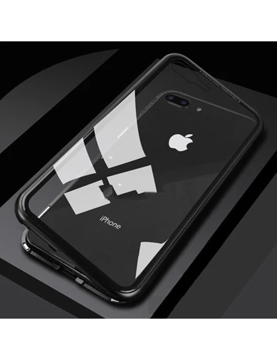 Needion - Teleplus iPhone 7 Plus Mıknatıslı 360 Metal Çerçeve Kılıf 