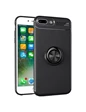 Needion - Teleplus iPhone 8 Plus Ravel Yüzüklü Silikon Kılıf   Nano Ekran Koruyucu Siyah