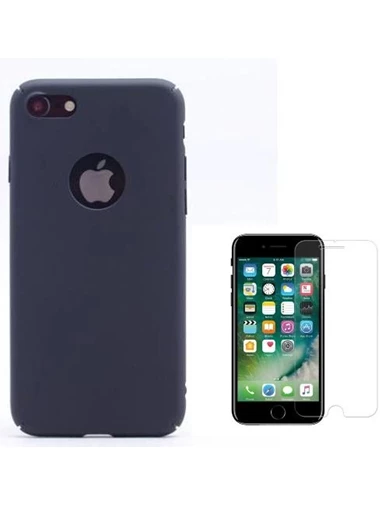 Needion - Teleplus iPhone 8 Sert Kapak Kılıf   Cam Ekran Koruyucu
