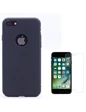 Needion - Teleplus iPhone 8 Sert Kapak Kılıf   Cam Ekran Koruyucu Siyah