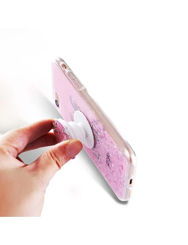 Needion - Teleplus iPhone SE 2020 Kılıf Vale Pop Soketli Silikon   Nano Ekran Koruyucu