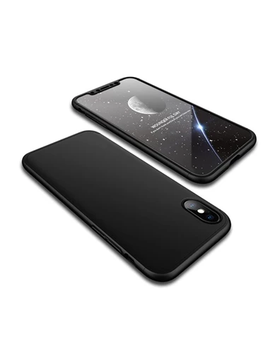 Needion - Teleplus iPhone X Kılıf 360 Full Korumalı Kapak 