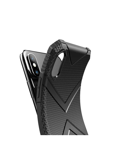 Needion - Teleplus iPhone X Kılıf Defence Darbe Korumalı Silikon   Nano Ekran Koruyucu