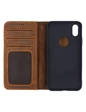 Needion - Teleplus iPhone X Kılıf Deri cüzdan   Kahverengi