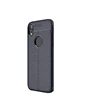 Needion - Teleplus iPhone XR Kılıf Deri Dokulu Silikon    Nano Ekran Koruyucu Siyah