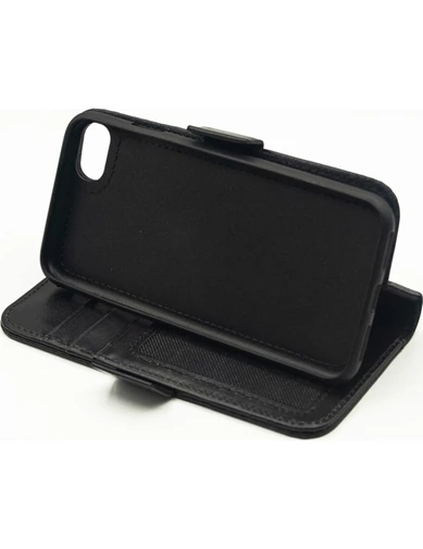 Needion - Teleplus iPhone Xs Deri Standlı cüzdan  