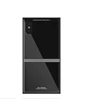 Needion - Teleplus iPhone XS Kılıf Arkası Cam Taşlı Sert Kapak   Siyah