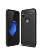 Needion - Teleplus iPhone XS Kılıf Özel Karbon ve Silikonlu   Siyah