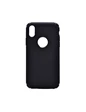 Needion - Teleplus iPhone XS Kılıf Soft Silikon    Nano Ekran Koruyucu Siyah
