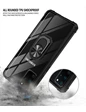 Needion - Teleplus iPhone XS Max Kılıf Korumalı Standlı Yüzüklü Tank Kapak  Siyah