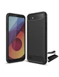 Needion - Teleplus LG Q6 Özel Karbon ve Silikonlu Kılıf  Siyah