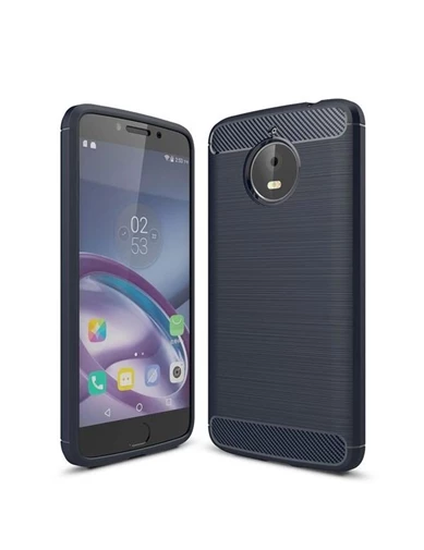 Needion - Teleplus Motorola Moto E4 Plus Özel Karbon ve Silikonlu Kılıf   Cam Ekran Koruyucu