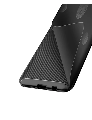 Needion - Teleplus Oppo A52 Kılıf Ultra Soft Negro Karbon Silikon 