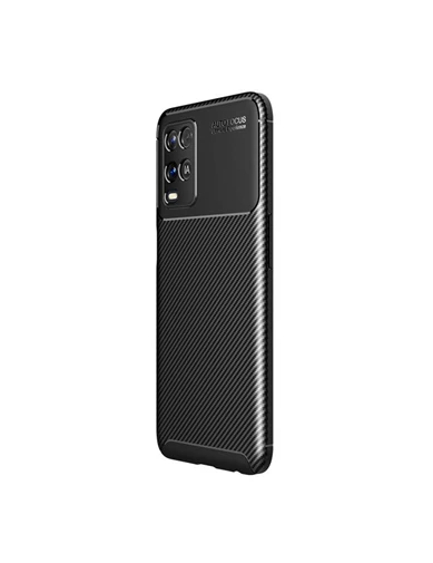Needion - Teleplus Oppo A54 Kılıf Negro Karbon Silikon   Nano Ekran Koruyucu