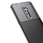 Needion - Teleplus Oppo Reno 10x Zoom Kılıf Negro Karbon Silikon   Nano Ekran Koruyucu  Siyah