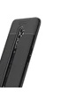 Needion - Teleplus Oppo Reno 2Z Kılıf Deri Dokulu Silikon   Nano Ekran Koruyucu Siyah