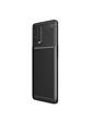 Needion - Teleplus Oppo Reno 5 5G Kılıf Kamera Korumalı Karbon Dokulu Silikon   Tam Kapatan Ekran Koruyucu Siyah